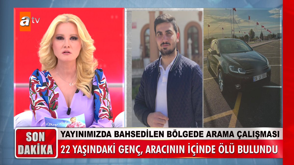 Yayında bahsedilen bölgede arama çalışması... 22 yaşındaki genç, aracının içinde ölü bulundu. #MügeAnlıİleTatlıSert #MügeAnlı atv