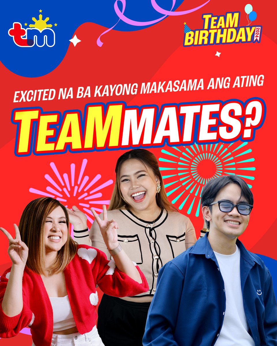 #TeaMFair2024 forda win!! 🥳Makiki-party sa atin sina teammates VJ Ai dela Cruz , Arshie Larga , at b a n i n a y ! Siguraduhing naka-redeem na ng ticket sa GlobeOne app. 😍Maki-TeaM Birthday na! 🎂