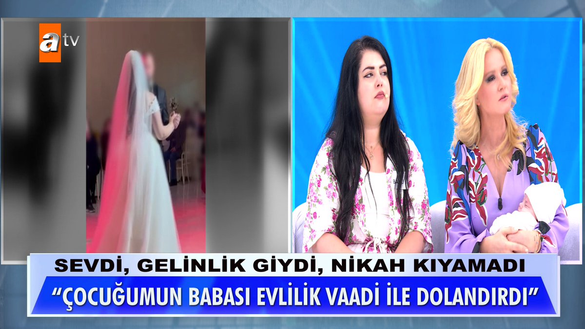 Sevdi, gelinlik giydi, nikah kıyamadı. ''Çocuğumun babası evlilik vaadi ile dolandırdı'' #MügeAnlıİleTatlıSert #MügeAnlı atv
