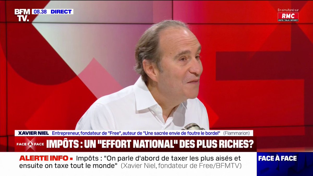 « Le problème, c'est que l'économie – pas l’État – va bien. Il y a 10 ans, je serais venu ici, vous m'auriez parlé du chômage. Vous n’en parlez plus à vos invités. Que s’est-il passé ? Ces dernières années, nous avons eu un pays attractif. » — @xavier75