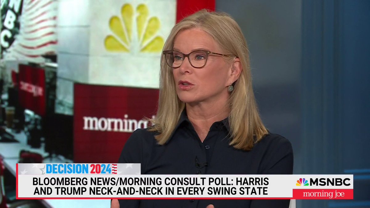 .Katty Kay: "The real struggle for the Harris campaign is young men, older men, men of color, white men. And they're doing all they can. The debate next week will be really interesting to see how Tim Walz reaches out to that group."