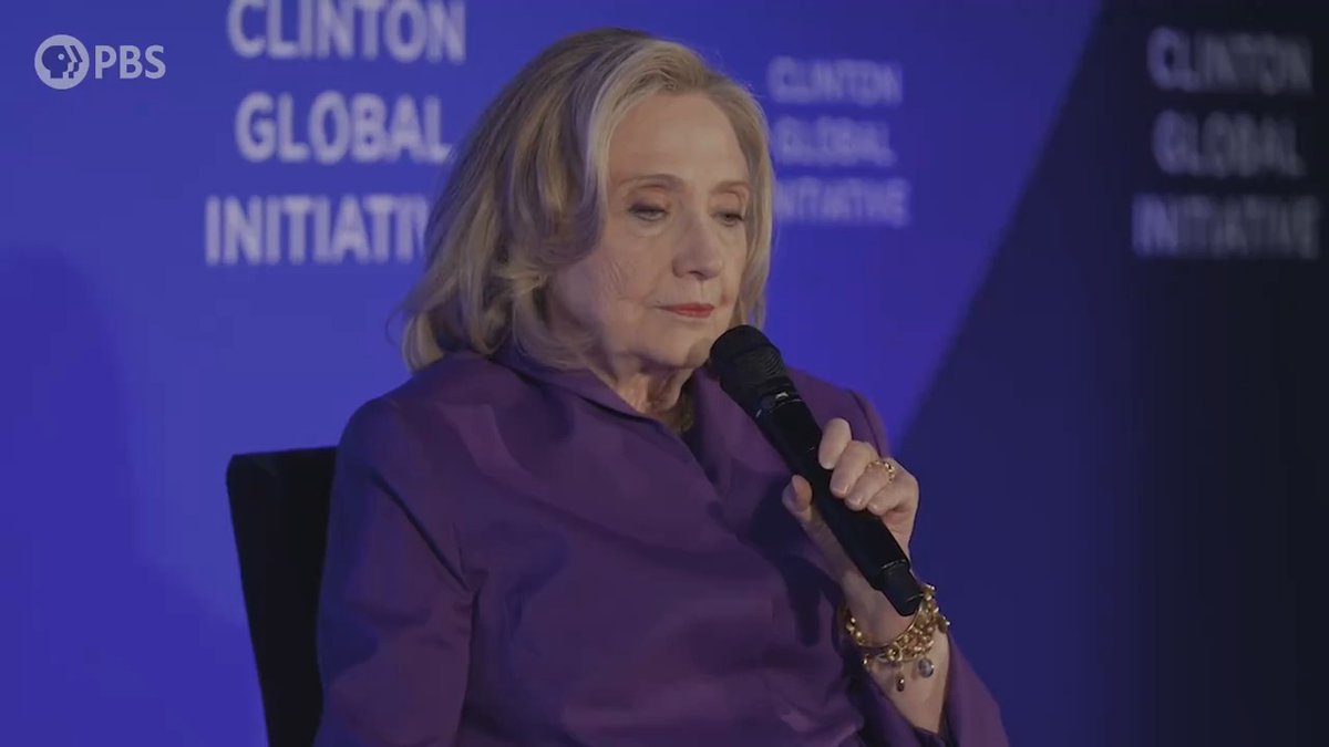 "I anticipate there will be a full-court press in October," Hillary Clinton says, warning of both domestic and foreign disinformation. "There will be concerted efforts to distort and pervert Kamala Harris, who she is, what she stands for, what she's done."