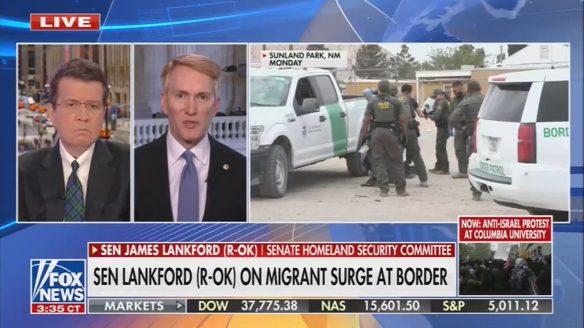 Fox host: It was your colleagues in the Republican Party who torpedoed your border bill, not Democrats GOP Sen. Lankford: It was. Trump said don't fix anything, so my colleagues looked for a reason to kill it Fox host: That's on Trump Lankford: He's got an office he's running for