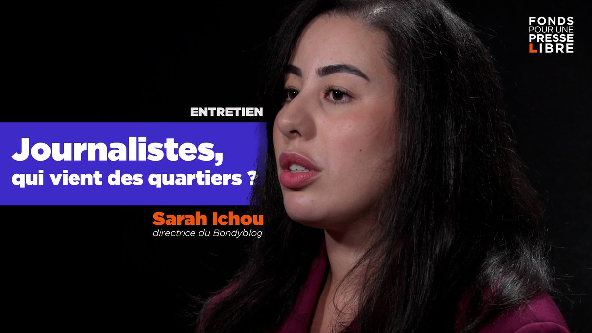 Sarah Ichou est directrice du Le Bondy Blog, un média qui depuis plus de 10 ans donne la parole aux quartiers populaires et a produit plusieurs générations de journalistes qui en sont issu-es. ➡️ Vous aussi, soutenez le Fonds pour une Presse Libre sur :