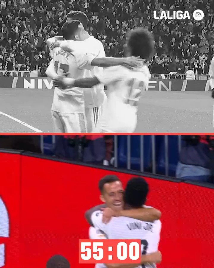 ⏱️ Tic, tac... 'CAFUCAS'. ⚡🌟 Lucas Vázquez ha marcado los dos últimos goles más rápidos del Real Madrid C.F. en #LALIGAEASPORTS. #LALIGAHighlights