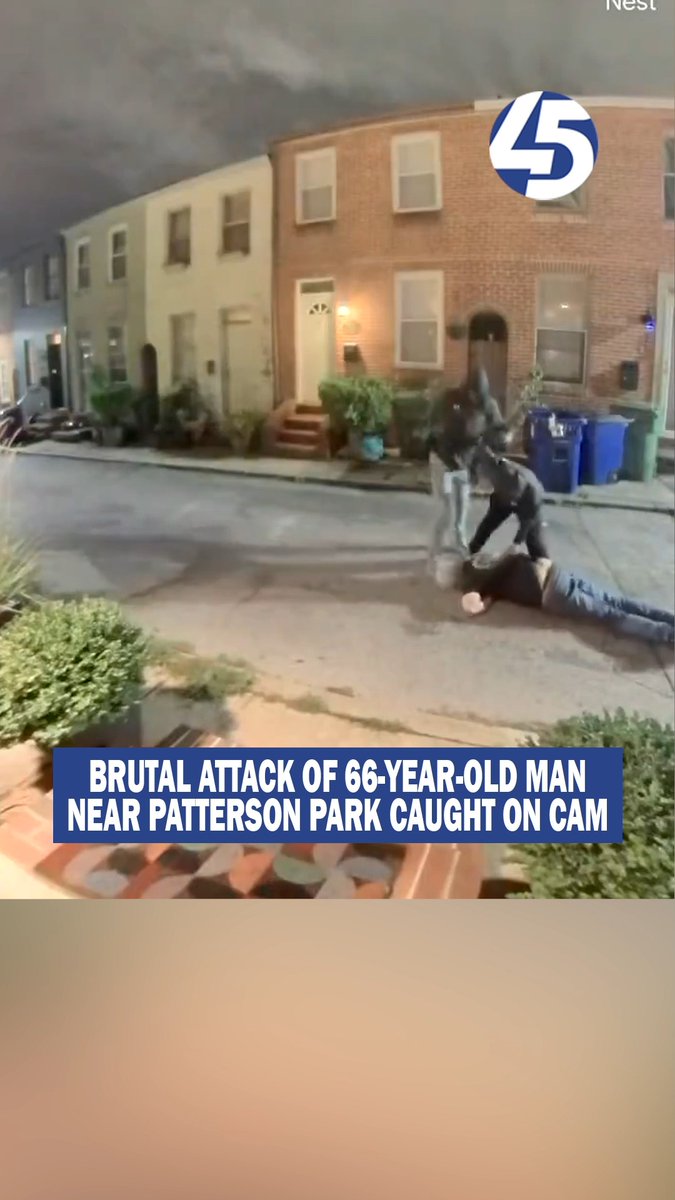 HORRIFYING: The armed robbery of a 66-year-old man near Patterson Park was caught on a Ring video doorbell camera Thursday night.