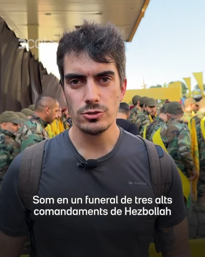 Així ha estat el funeral de tres membres de Hezbollah morts dijous en un atac d'Israel al barri de Dahieh, a Beirut. Ho explica Enric Botella Manubens, enviat especial al Líban del