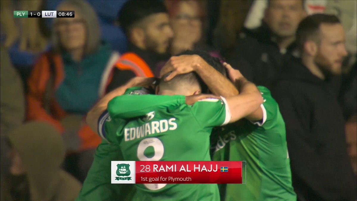 The 𝐏𝐄𝐑𝐅𝐄𝐂𝐓 start! 🙌 What a finish from Plymouth's Rami Al Hajj on his full debut 😮‍💨