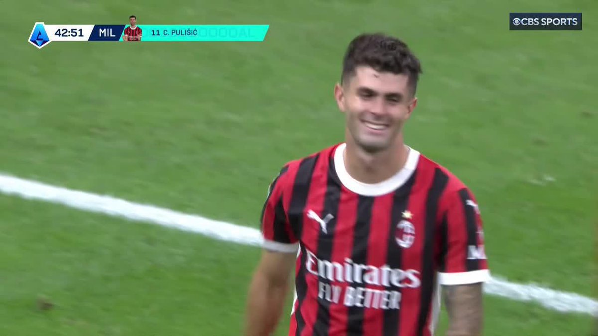 CHRISTIAN PULISIC CAN'T STOP SCORING FOR AC MILAN!!! 🇺🇸 HE'S GOT FIVE GOALS AND TWO ASSISTS IN HIS LAST SIX MATCHES FOR AC MILAN 🔥📈 (via Golazo America)