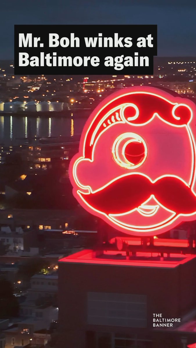 It's official! Mr. Boh is winking again, Baltimore!