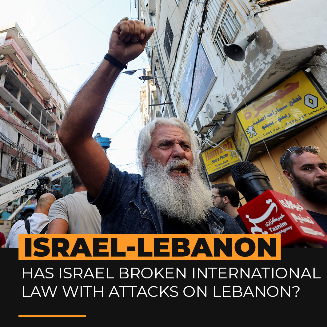 Has Israel broken international law with its attacks on Lebanon?