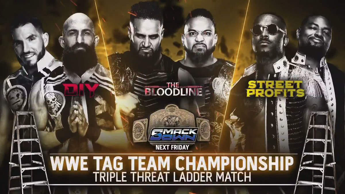 🪜 🪜 🪜 Who will climb the ladder and leave Nashville as the WWE Tag Team Champions? 🤔 #SmackDown