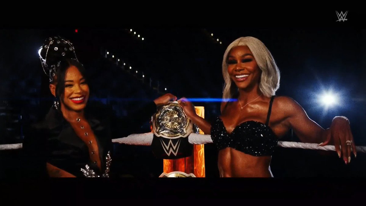 See you in Atlanta! WWE Women's Tag Team Champions Bianca Belair and Jade Cargill will be the official hosts of #WWEBadBlood!! 🔥 #SmackDown