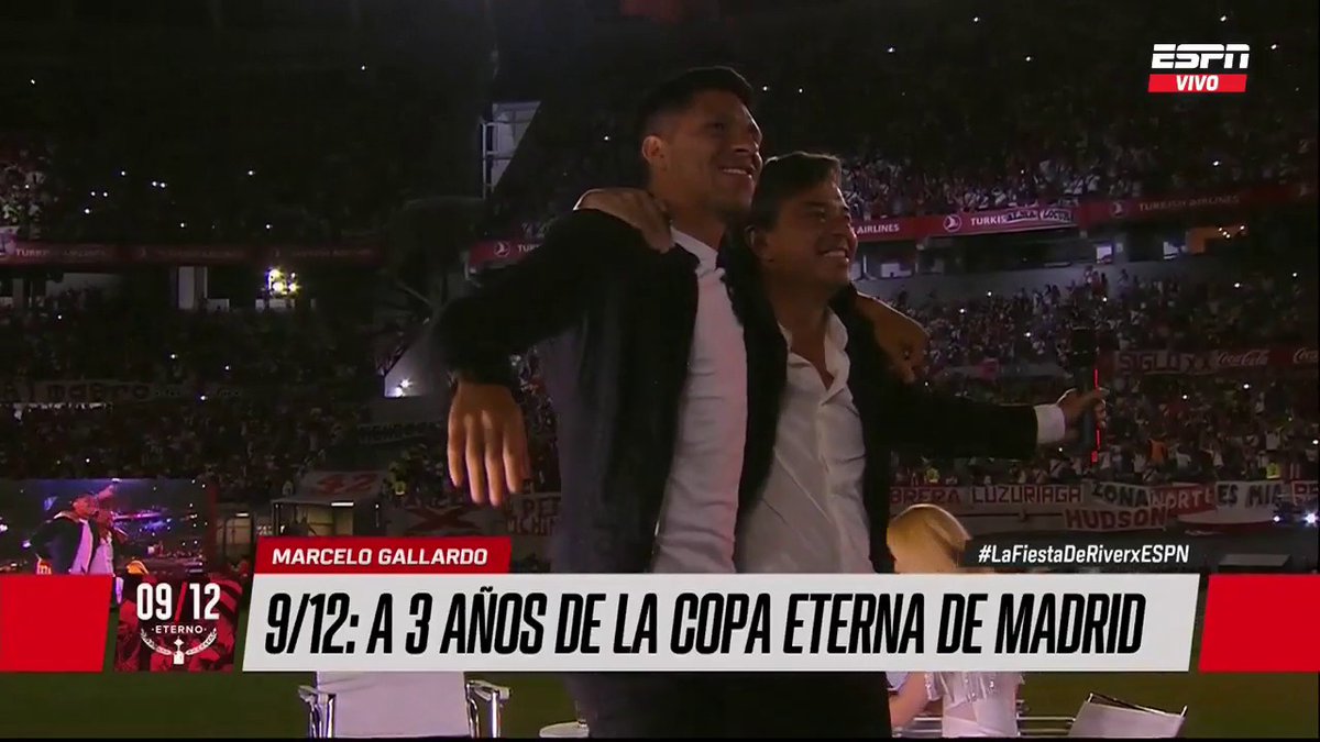Feliz día para los que alentamos y amamos a River desde las tribunas, y para todos los que nos representan y nos han representado desde adentro con el mismo corazón de hincha. Disfrutemos todos unidos este presente espectacular y lleno de esperanza.