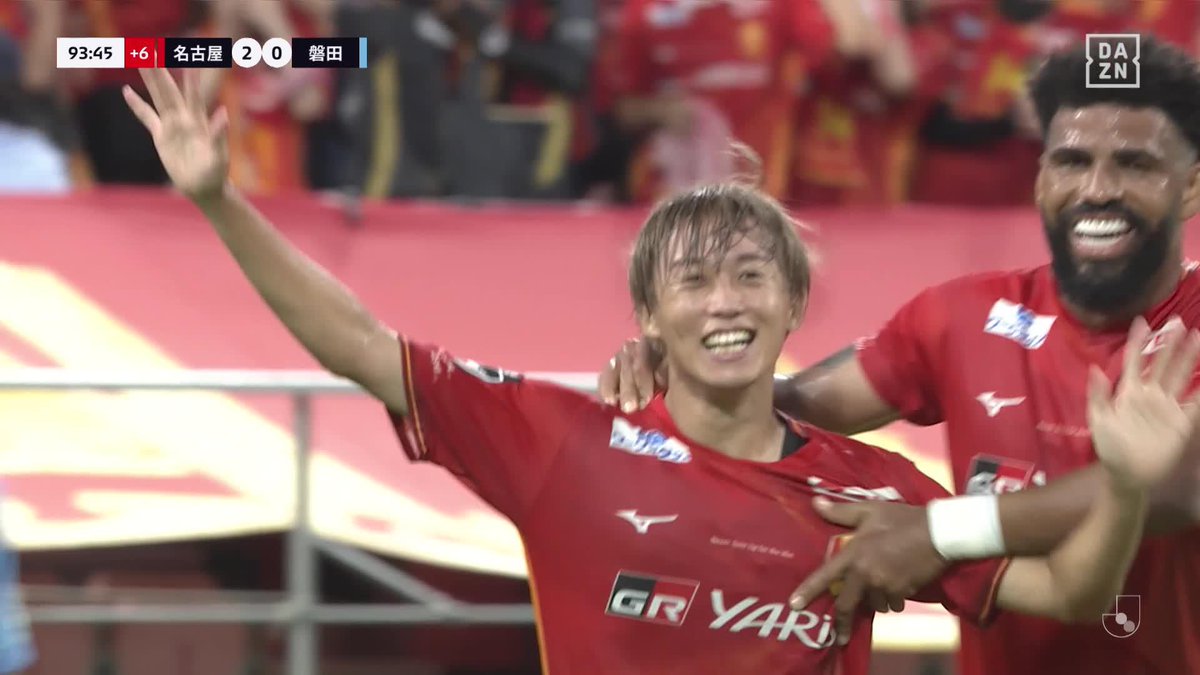 ／ 冷静に、華麗にフィニッシュ ＼ 試合を決めるダメ押しゴール #森島司 じっくり見極めGKの股を通す✨ 🏆明治安田J1第32節 🆚名古屋×磐田 📺#DAZN で見逃し配信中 #名古屋磐田