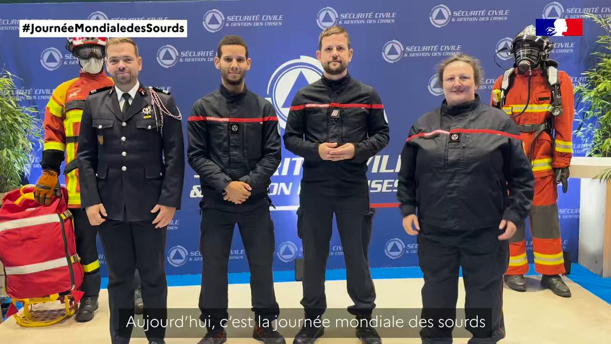 🧏 Aujourd'hui c'est la #JournéeMondialeDesSourds ! 🎥 Le Julien Marion - DGSCGC et tous les personnels présents sur le stand de la Sécurité civile ont un message pour vous ! #JMS Ils sont plus de 7 millions en France à être sourds ou malentendants ; avec le projet #MCAssist, la Sécurité civile s'engage en faveur de l'inclusion. Pour en savoir plus sur le projet :