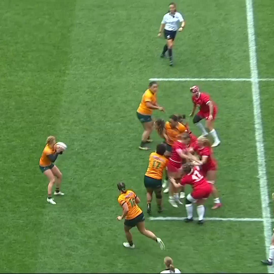This run 😮‍💨 What a try from Maya Stewart 🙌 #WXV | #WXV2 | #AUSvWAL