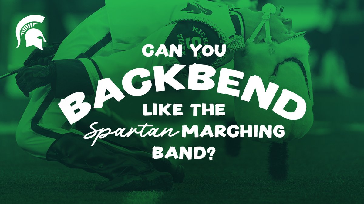 We asked students if they could do the backbend like the Spartan Marching Band drum majors. Here’s how it went. 🫣
