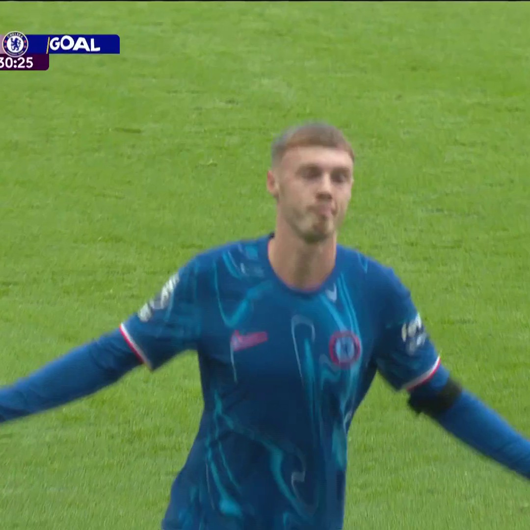 OH MY COLE PALMER. AN ABSOLUTELY STUNNING GOAL COMPLETES A HAT TRICK IN 30 MINUTES.