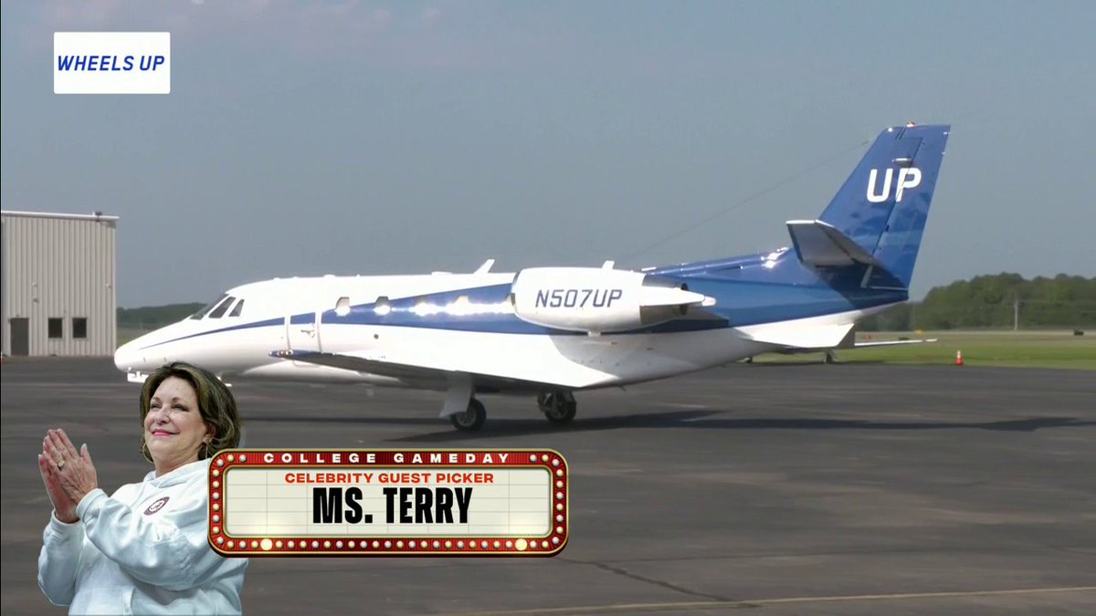 Wheels Up is taking this week's guest picker, Ms. Terry, for a quick ride ✈️