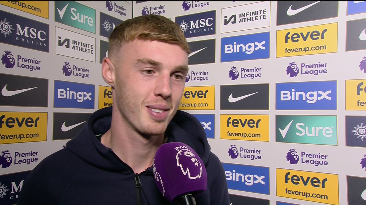 "I'm really happy" 🥶 Cole Palmer reacts to making Premier League history with FOUR goals in the first half!