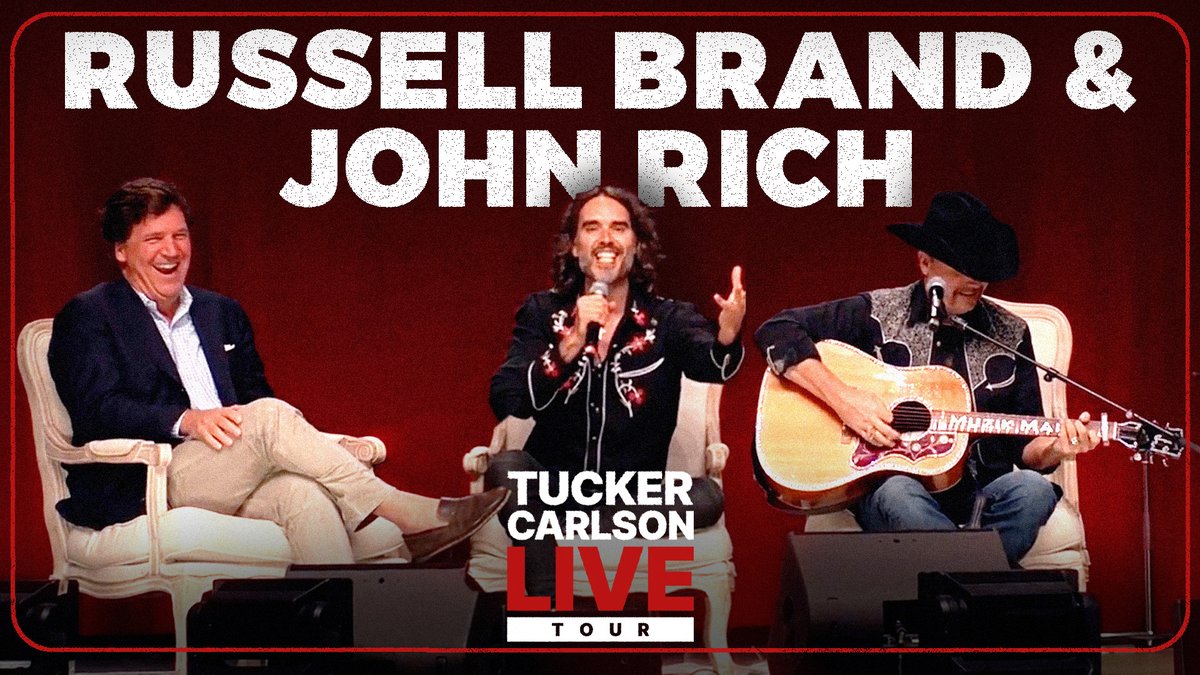 Tucker Carlson Live Tour in Sunrise, FL Russell Brand and John Rich on the mass Christian awakening growing in the West. Something great is happening and it’s undeniable. Includes paid partnerships.