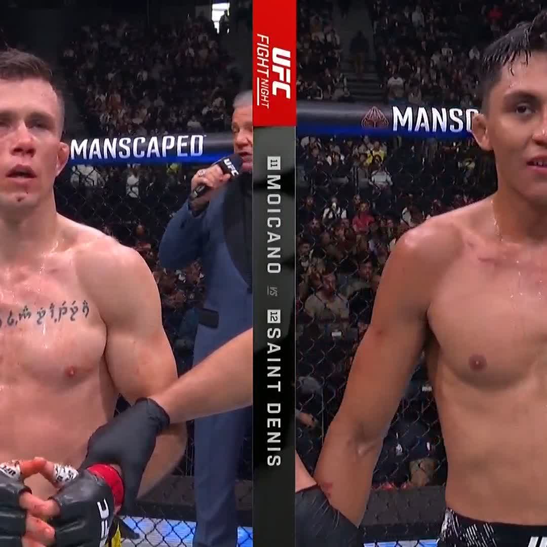 🏆 Oficial! 🇪🇸 Dani Barez lleva la victoria por decisión unánime. #UFCParis