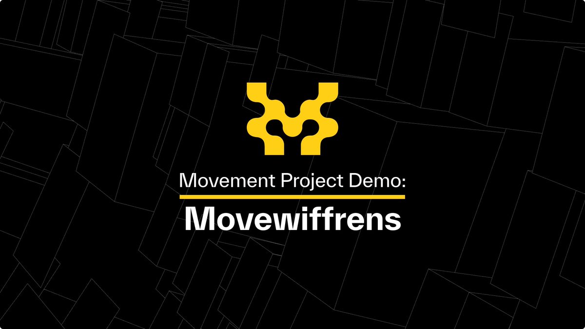 A SocialFi app for the Movement. Movewiffrens ⚡️ is building a pioneering social hub for our community. Here's how to start 👇 Try it on testnet today: