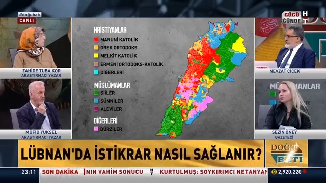Lübnan'da kim kimdir? Lübnan'da istikrar nasıl sağlanır? Araştırmacı ve Yazar Zahide Tuba Kor (Ortadoğu Günlüğü) #DoğuBatı'da anlattı.