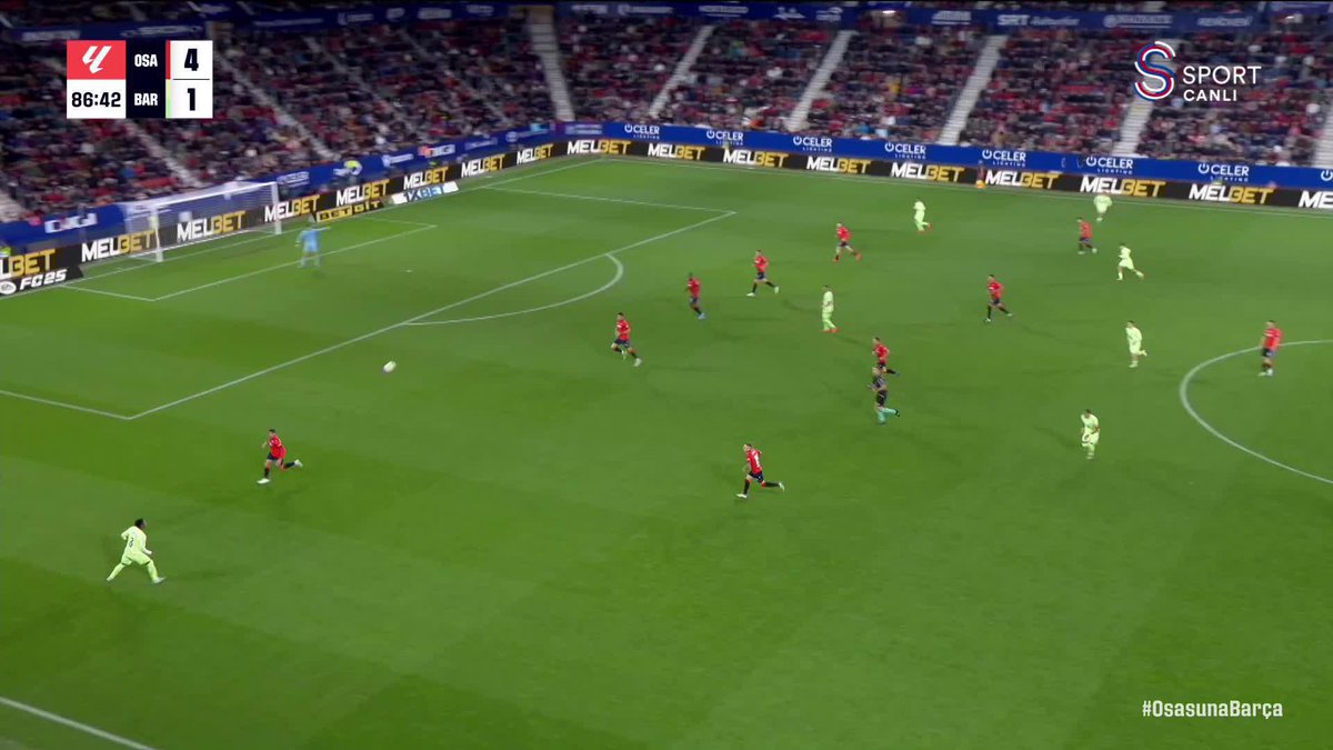 Iñaki Peña ve Barcelona için kabus gibi bir gece! Osasuna 4-1 Barcelona