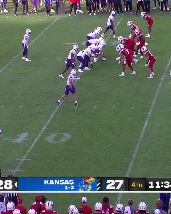 DOWN THE SIDELINE 🔥 Eric McAlister breaks a pair of tackles and turns on the afterburners to add some insurance to the TCU Football lead. #Big12FB | 📺 ESPN+
