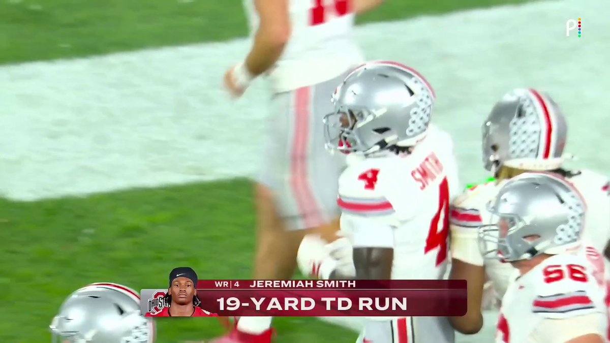 Jeremiah Smith scores his fifth touchdown in four games for the Buckeyes 👀