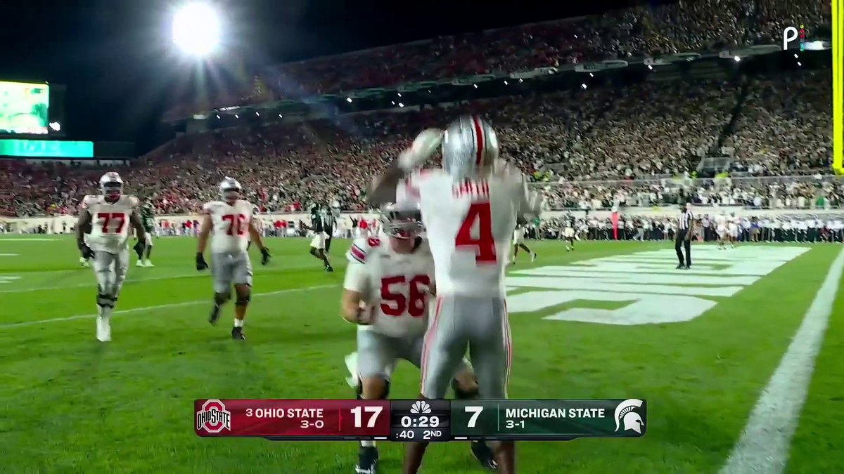 JEREMIAH SMITH ONE-HANDED CATCH FOR THE TD!!! Ohio State Football