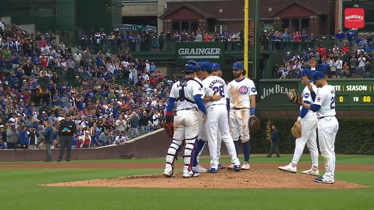 The Wrigley Field crowd was LOUD as Kyle Hendricks was removed the game today 🗣️