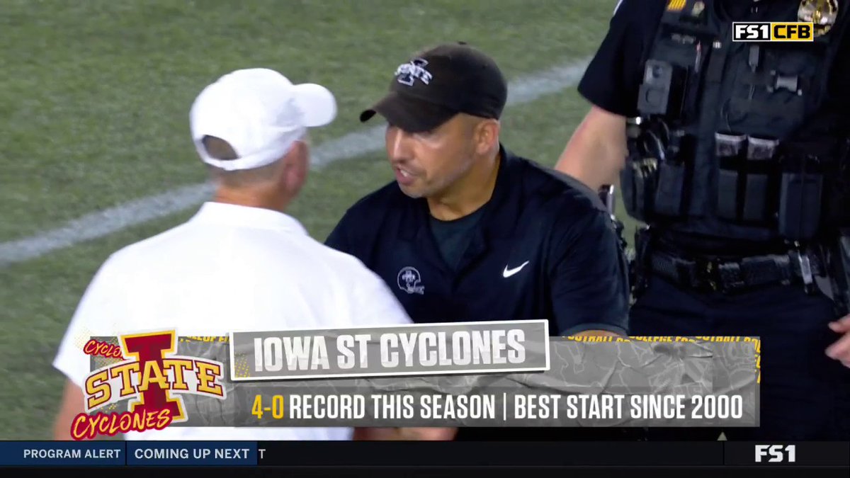 4-0 is the best start for Iowa State Football since 2000! 🙌