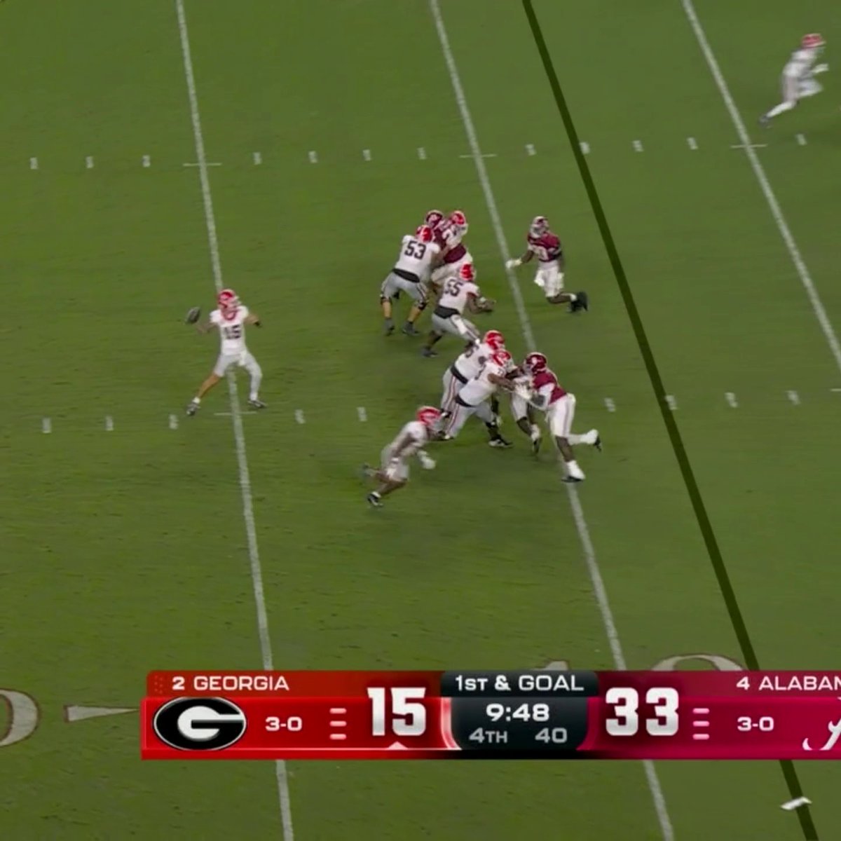 Don't call it a comeback 👀 Georgia makes it a two-possession game against Alabama in the fourth quarter after Carson Beck finds Lawson Luckie in the end zone. 🎥 SportsCenter