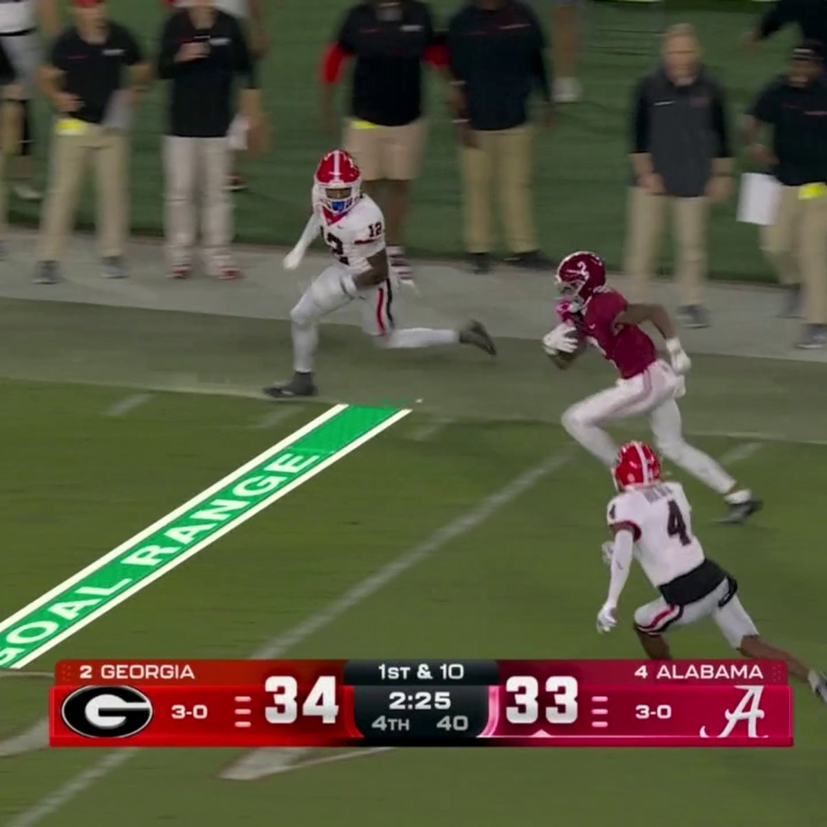 ABSOLUTE SCENES IN TUSCALOOSA!!! RYAN WILLIAMS WITH A 75-YARD TD TO RETAKE THE LEAD!