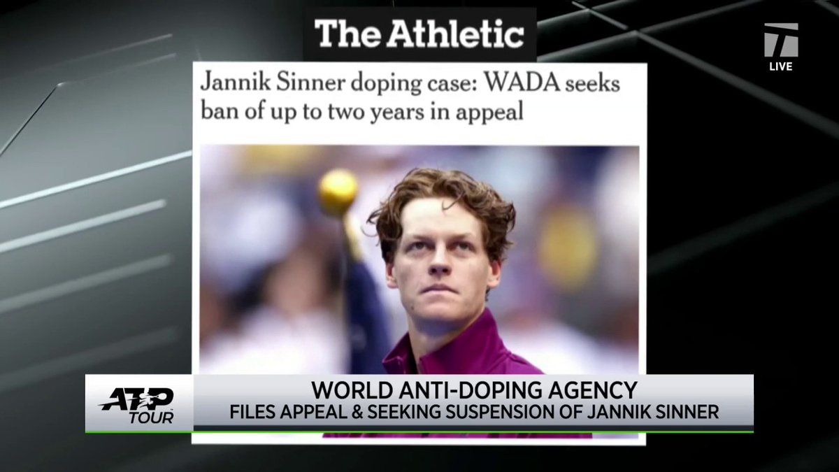 Full breakdown of the Jannik Sinner WADA appeal controversy 👇 #TCLive