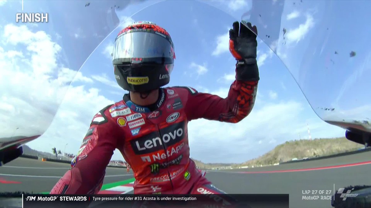Letting that sink in ▶️ First win since the #FrenchGP 🏆 #IndonesianGP 🇮🇩