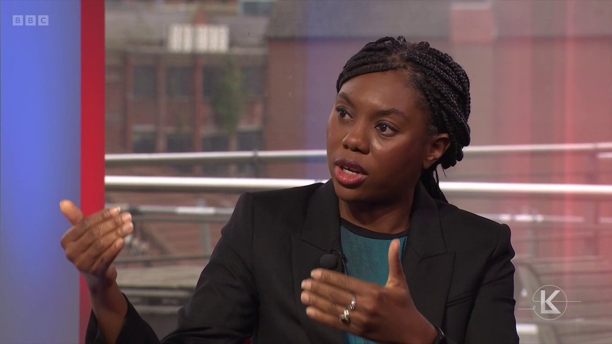 “I don’t think that people who bring foreign conflicts here should be welcome” Conservative leadership contender Kemi Badenoch says the UK needs to do better job at integration and that “people who come here… should love the country” #BBCLauraK