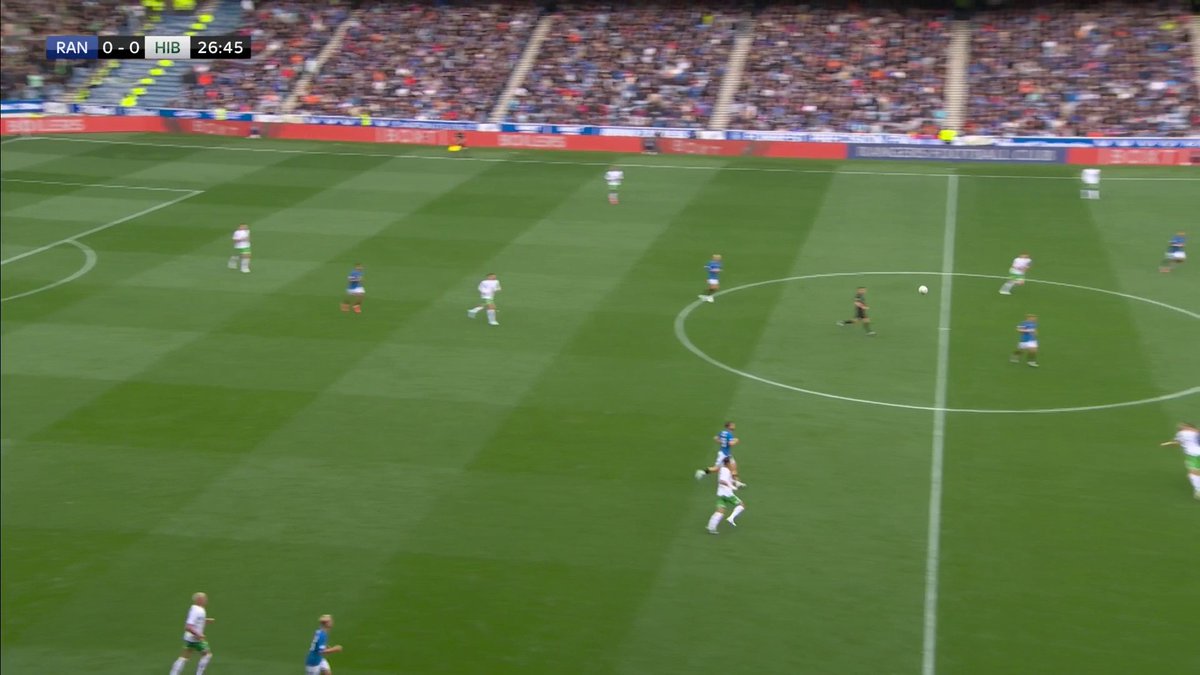 🟨 "It's not a red card for me." Rangers fans wanted a sending off for Triantis but VAR doesn't intervene. The right call? 🤔
