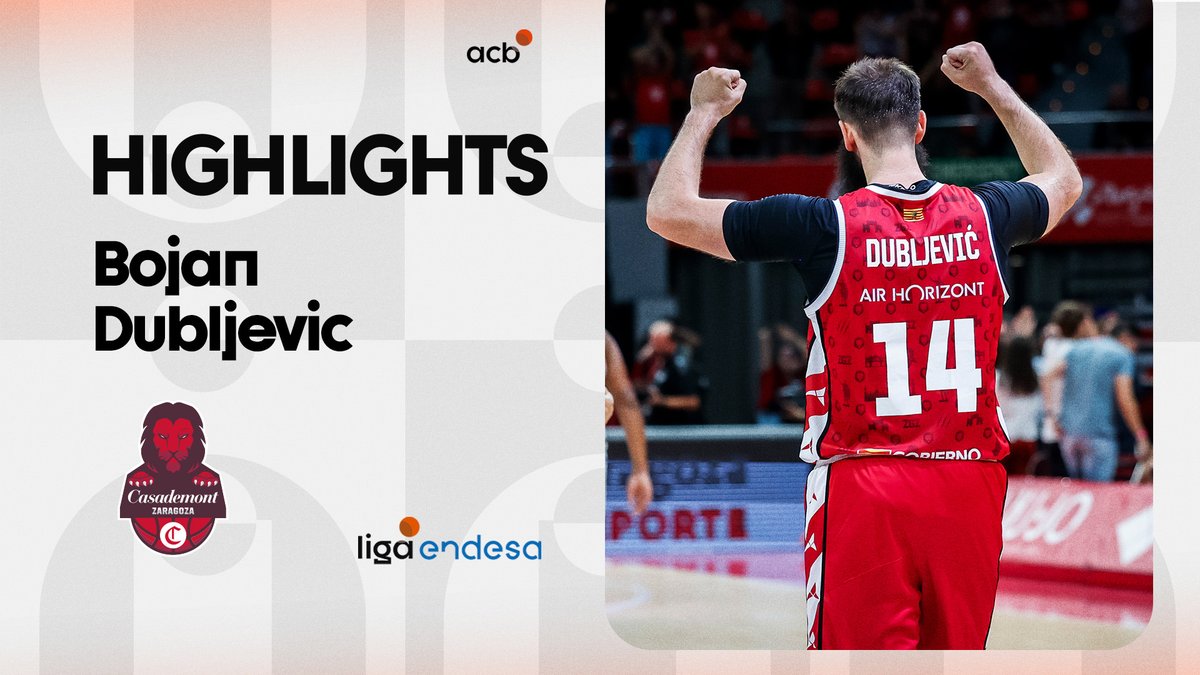 El regreso de Bojan Dubljevic a la #LigaEndesa: · 2⃣2⃣ puntos · 2⃣6⃣ valoración ·✅ Victoria, con prórroga incluida · 𝐕𝐢𝐭𝐚𝐥 en el triunfo de Casademont Zaragoza #ConectaConTuPasión