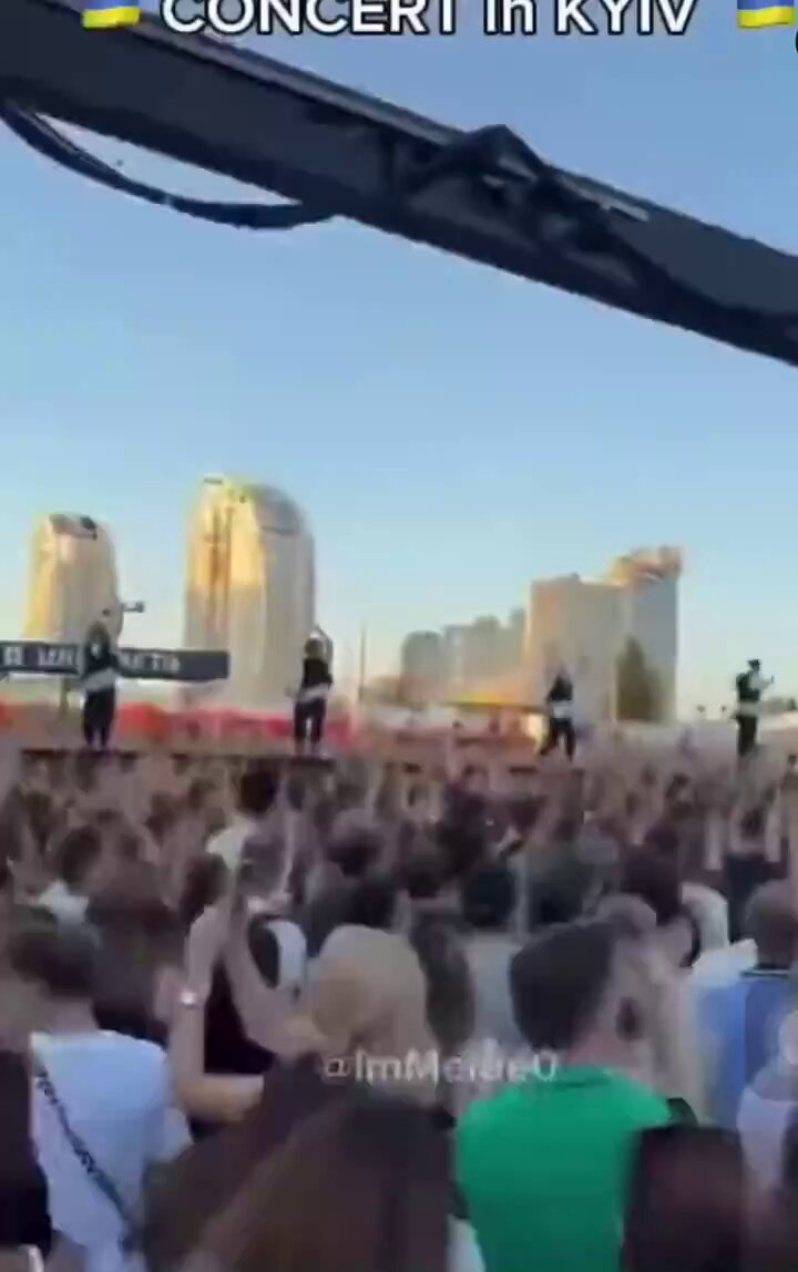 📍Kiev, Ukraine - Please share 110,000 Ukrainians are living in Ireland, getting everything for free, being paid by the state with an entitled attitude “fleeing war”. Meanwhile, huge concerts, parties and normal life continue in Kiev, like this: Follow us for video updates and share