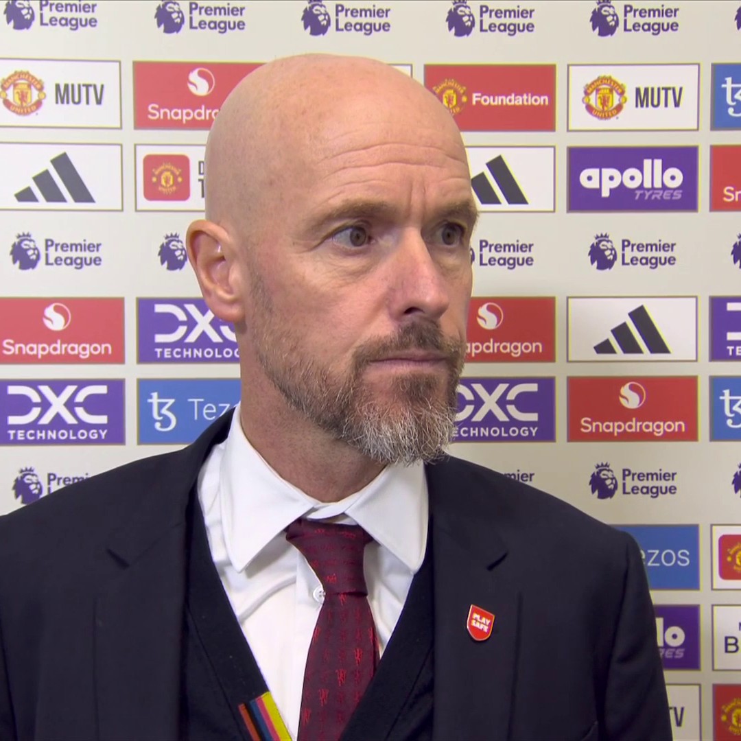 "I don't think it's a red card" 🤨 Erik ten Hag says Manchester United could have made a comeback if Bruno Fernandes was not sent off 😯