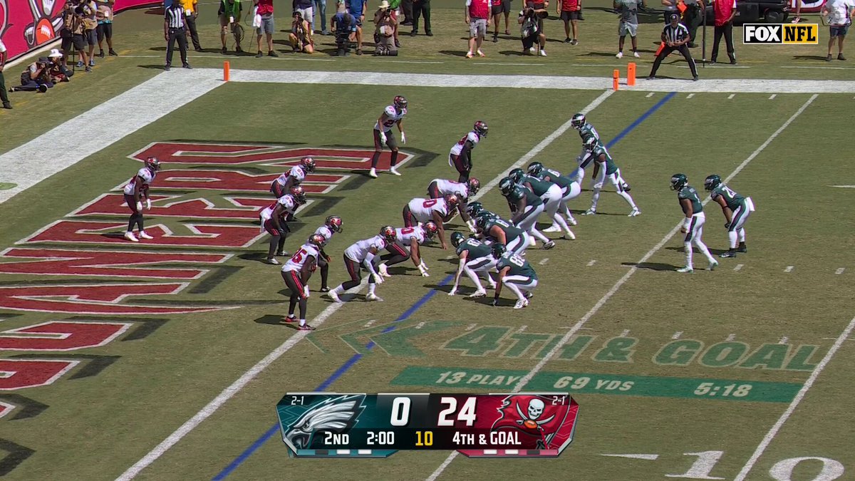 Hurts to Parris Campbell for SIX. 📺: #PHIvsTB on FOX 📱: