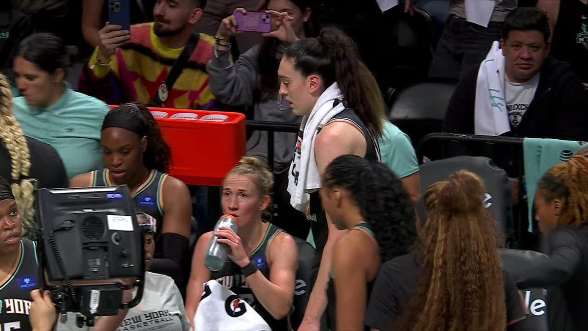 Stewie is on fire in Game 1. She's mic'd up 🎤 📺 Aces-Liberty on ABC