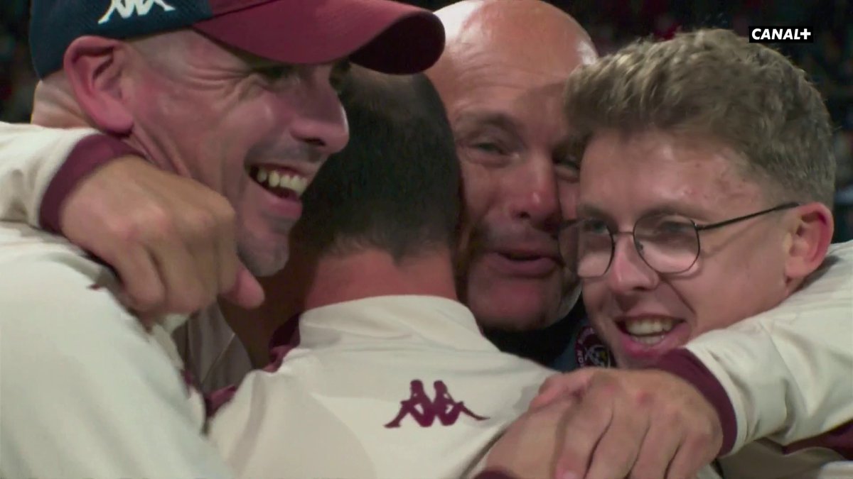 La joie des bordelais après l'exploit chez le champion en titre toulousain ! 🔥 Union Bordeaux Bègles #STUBB