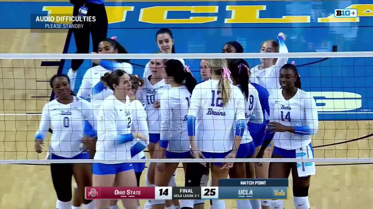 UCLA gains their first Big Ten Conference win at home 🏡 #B1GVolleyball x UCLA Women's Volleyball