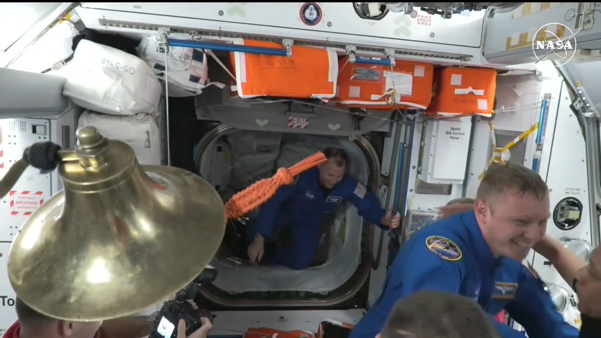 Welcome aboard, #Crew9! NASA astronaut Nick Hague and Roscosmos cosmonaut Aleksandr Gorbunov joined the Expedition 72 crew aboard the space station today, kicking off their five-month ISS_Research mission. More…