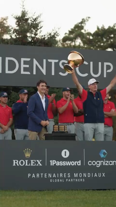 Congrats to everyone at the Presidents Cup — the organizers, the players, the staff, and the volunteers — on a fantastic tournament. Thanks for bringing it back to my hometown, and thanks to the fans for making it such a great time.